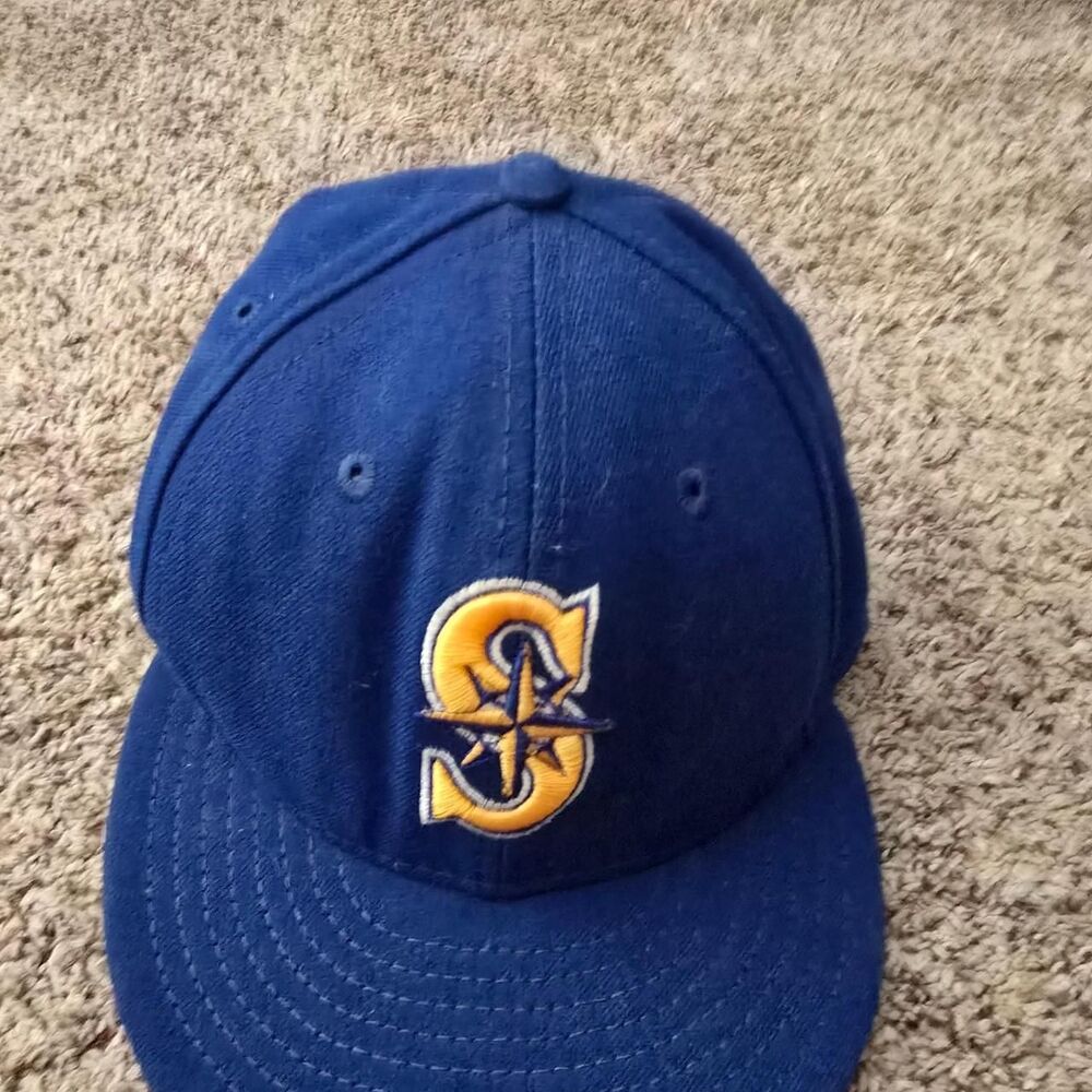 New Era Seattle Mariners Official On-Field MLB Baseball Cap Hat Size 7 1/8